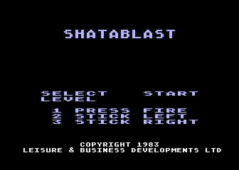 Shatablast atari screenshot