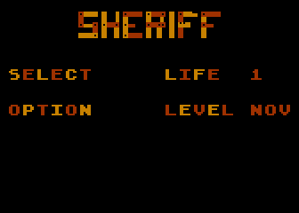 Sheriff atari screenshot