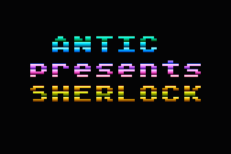 Sherlock 1050 atari screenshot