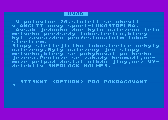 Sherlock Holmes a Lukostrelci atari screenshot