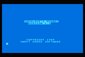 Sherlock's Hounds atari screenshot