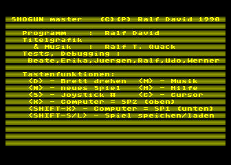 Shogun Master atari screenshot