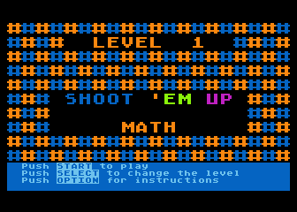 Shoot'em Up Math atari screenshot