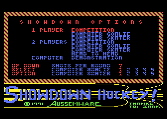 Showdown Hockey! atari screenshot