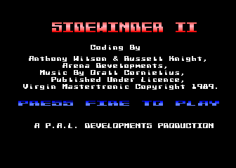 Sidewinder II atari screenshot