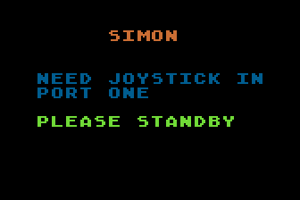 Simon atari screenshot