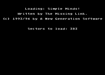 Simple Minds atari screenshot