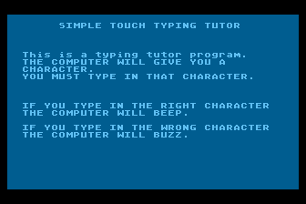 Simple Touch Typing Tutor — screenshot 1