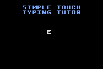 Simple Touch Typing Tutor
