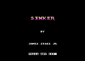 Sinker atari screenshot