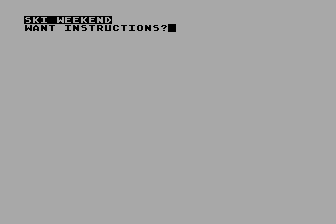 Ski Weekend atari screenshot