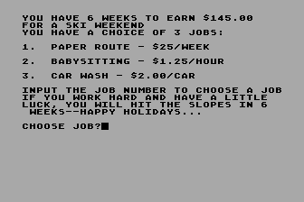 Ski Weekend atari screenshot