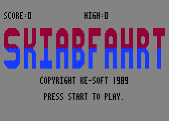 Skiabfahrt atari screenshot