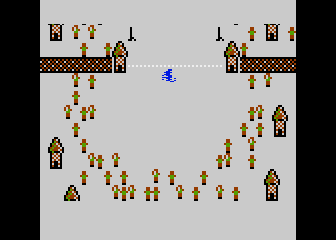 Skiabfahrt atari screenshot