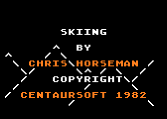 Skiing atari screenshot
