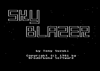Sky Blazer atari screenshot