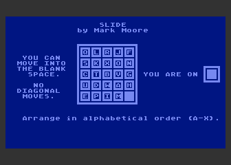 Slide atari screenshot