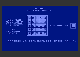 Slide atari screenshot