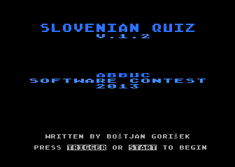 Slovenian Quiz atari screenshot