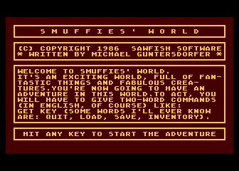 Smuffies' World atari screenshot