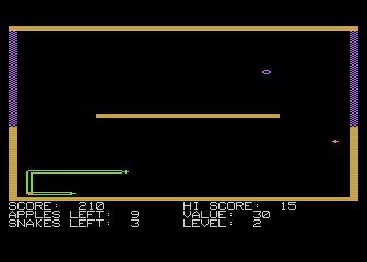 Snake Byte atari screenshot