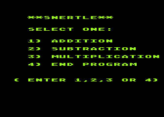 Snertle atari screenshot