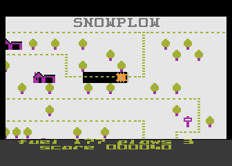 Snowplow atari screenshot