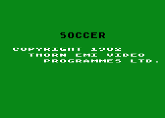 Soccer atari screenshot