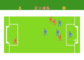 Soccer atari screenshot