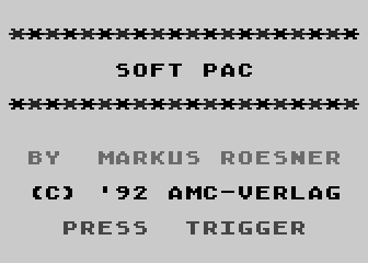 Soft Pac atari screenshot