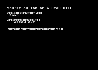 SoftSide Adventure No. 13 - Arrow One atari screenshot