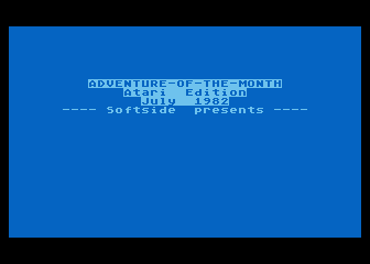 SoftSide Adventure No. 14 - Robin Hood atari screenshot