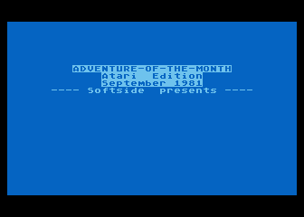 SoftSide Adventure No.  4 - Jack the Ripper atari screenshot