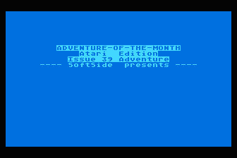 SoftSide Adventure Series - It's about Time atari screenshot
