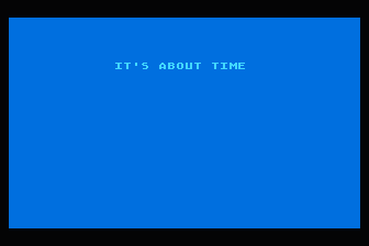 SoftSide Adventure Series - It's about Time atari screenshot