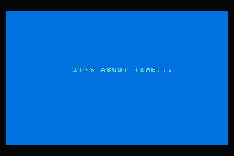 SoftSide Adventure Series - It's about Time atari screenshot