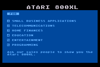 Software Station Demo atari screenshot