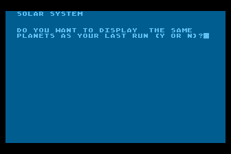Solar System atari screenshot