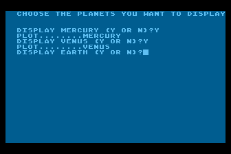 Solar System atari screenshot
