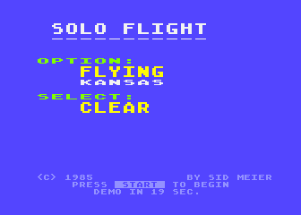 Solo Flight - Second Edition atari screenshot