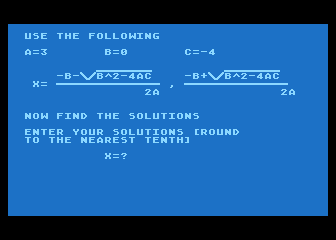Solving Quadratic Equations — screenshot 1