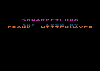 Sonarpeilung atari screenshot