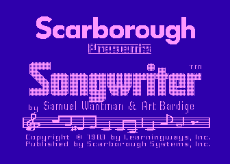Songwriter atari screenshot