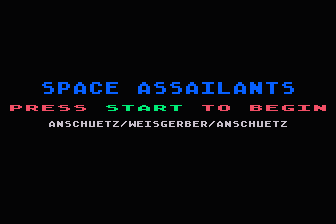 Space Assailants atari screenshot