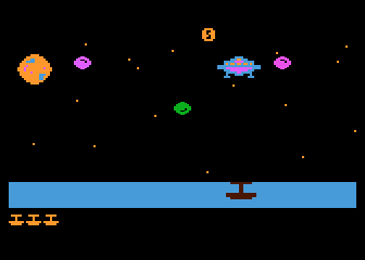 Space Bombs atari screenshot