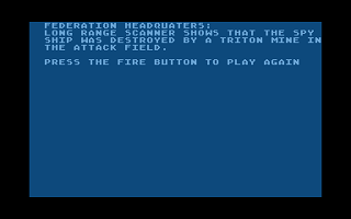 Space Dodge atari screenshot