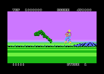 Space Harrier atari screenshot