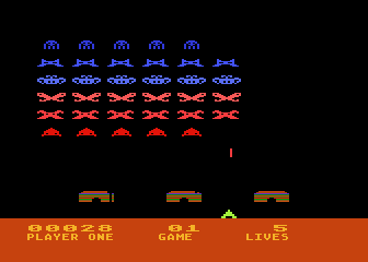 Space Invaders atari screenshot