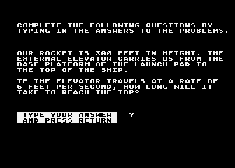 Space Mission Problem Solving atari screenshot