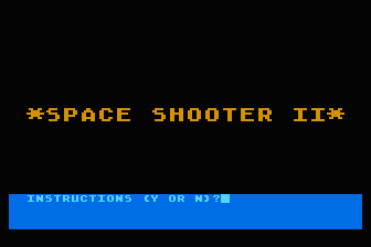 Space Shooter II atari screenshot